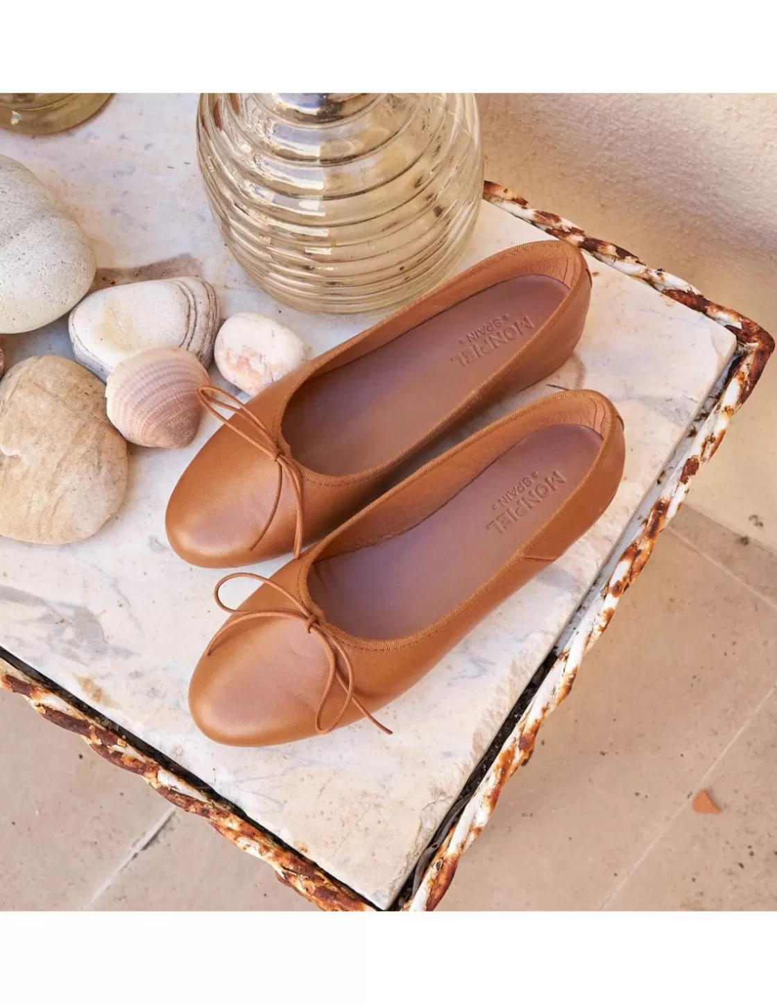 MONPIEL Ballet Flats Woman^Angela High-Top Ballerina Leather