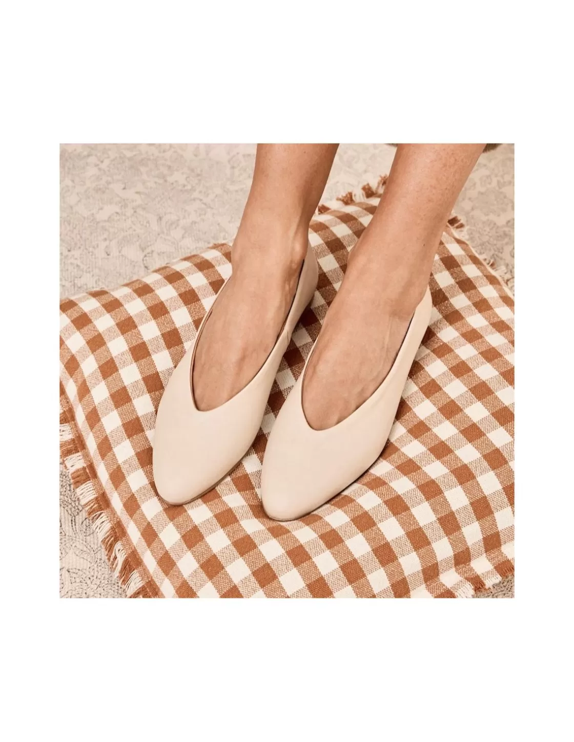 MONPIEL Ballet Flats Woman^Ballerina Shoe Flat Amelie Beige