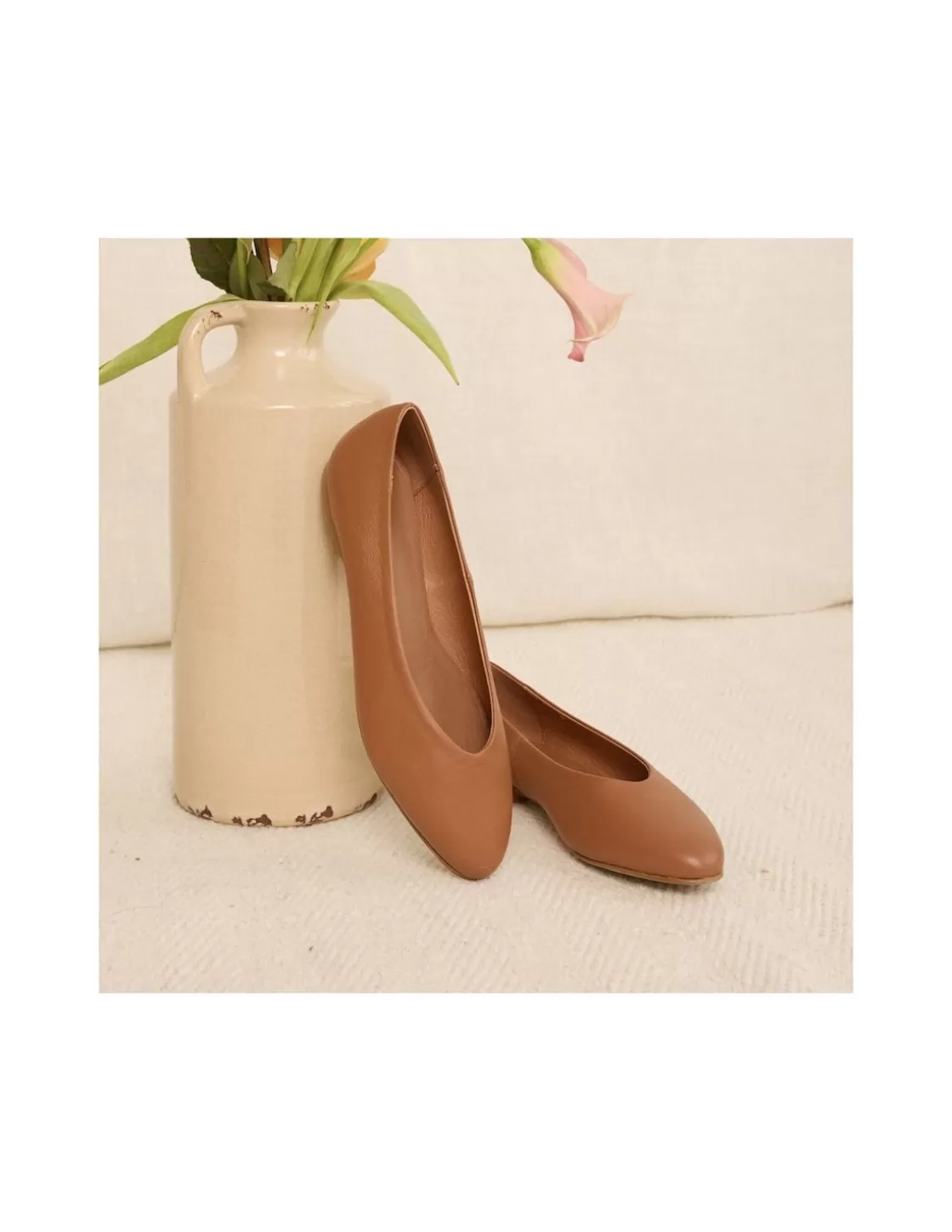 MONPIEL Ballet Flats Woman^Ballerina Shoe Flat Amelie Leather