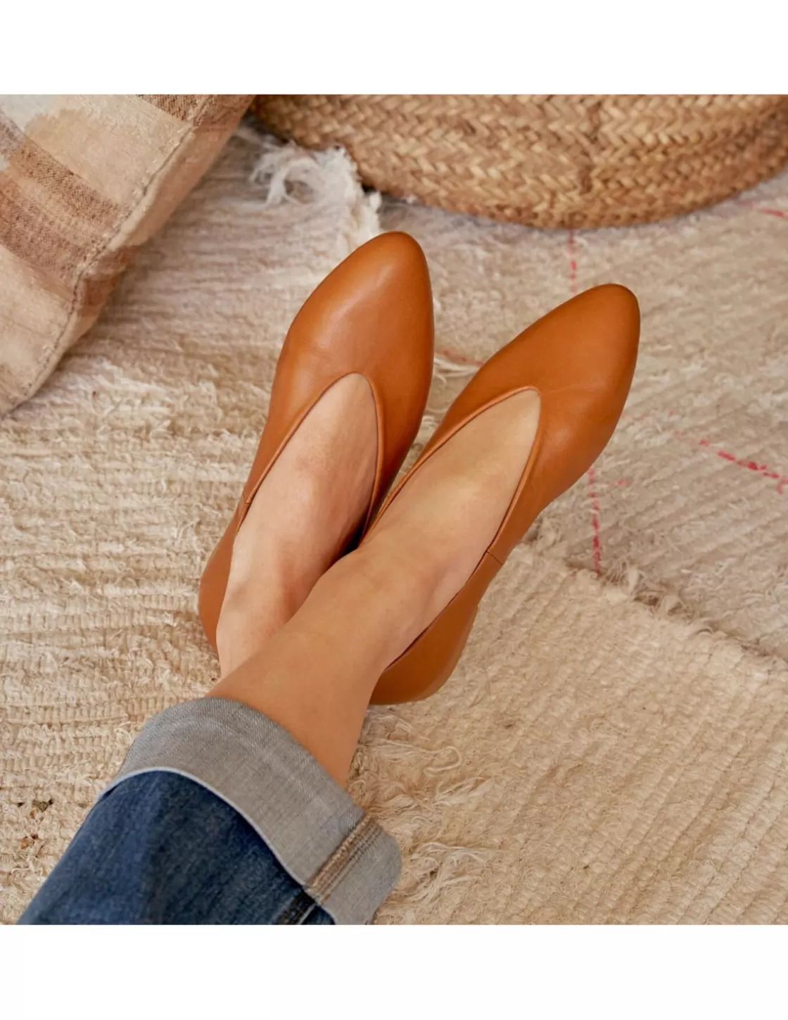 MONPIEL Ballet Flats Woman^Ballerina Shoe Flat Amelie Leather