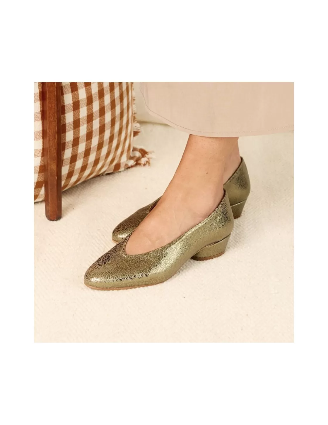 MONPIEL Ballet Flats Woman^Ballerina Shoe With Heel Amelie