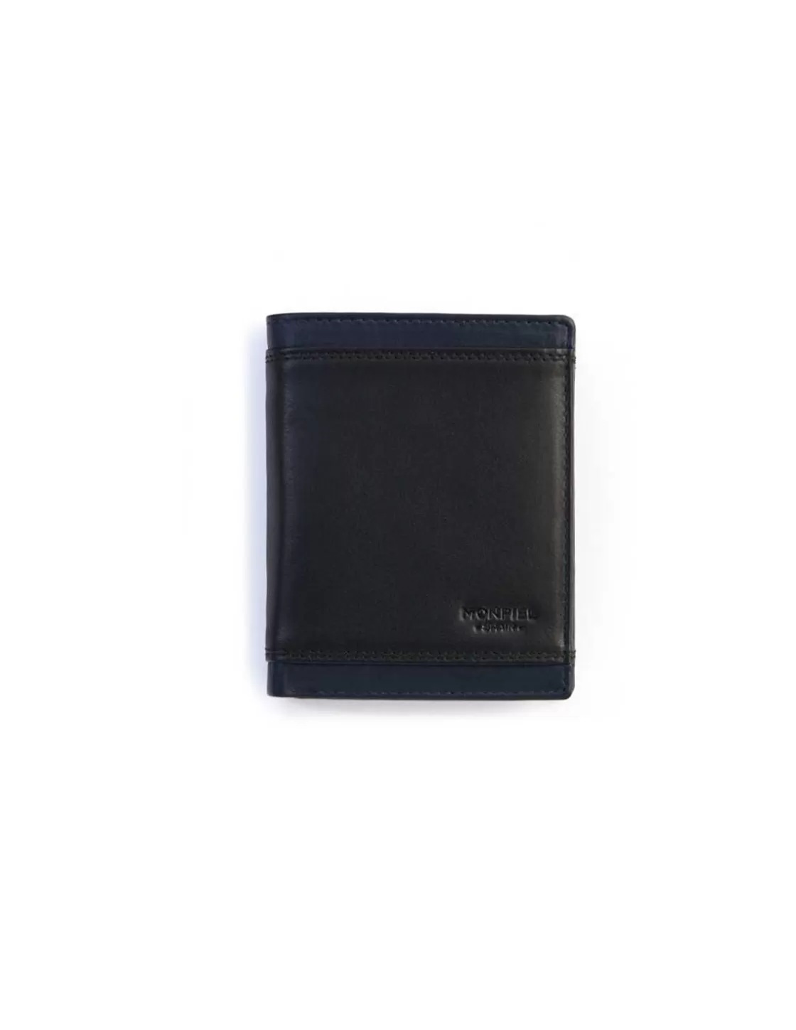 MONPIEL Men'S Leather Wallets^Basic Leather Wallet Lago Black