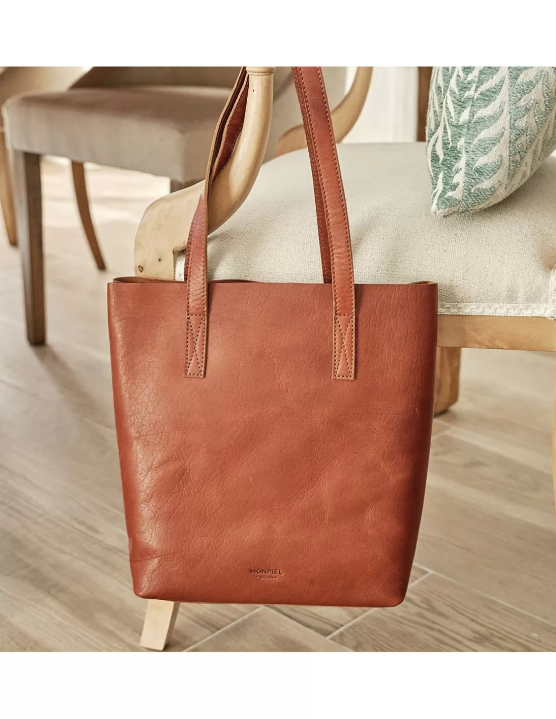 MONPIEL Women'S Leather Bag^Basic Shopper Bag Leather