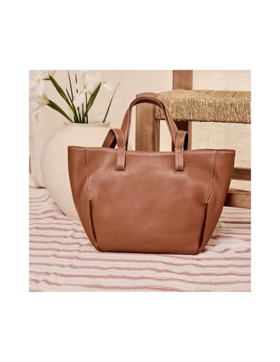 MONPIEL Women'S Leather Bag^Basket Bag Leather