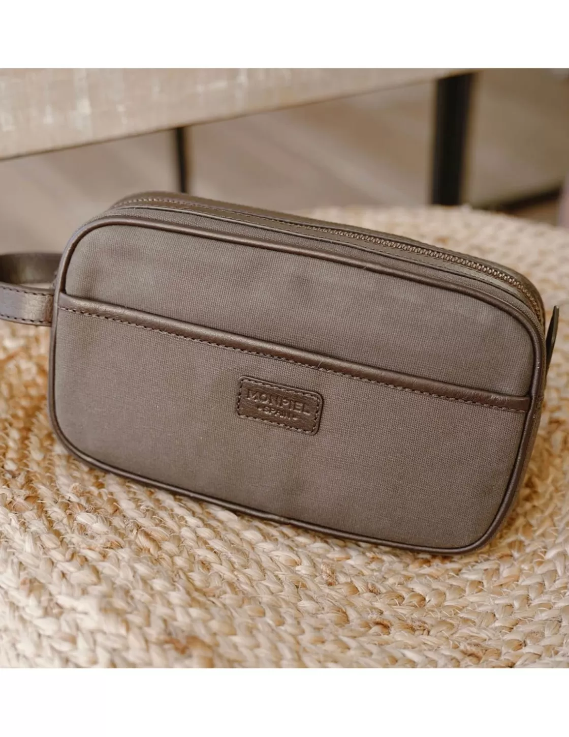MONPIEL Other Accessories^Canvas And Leather Men'S Toiletry Bag Green