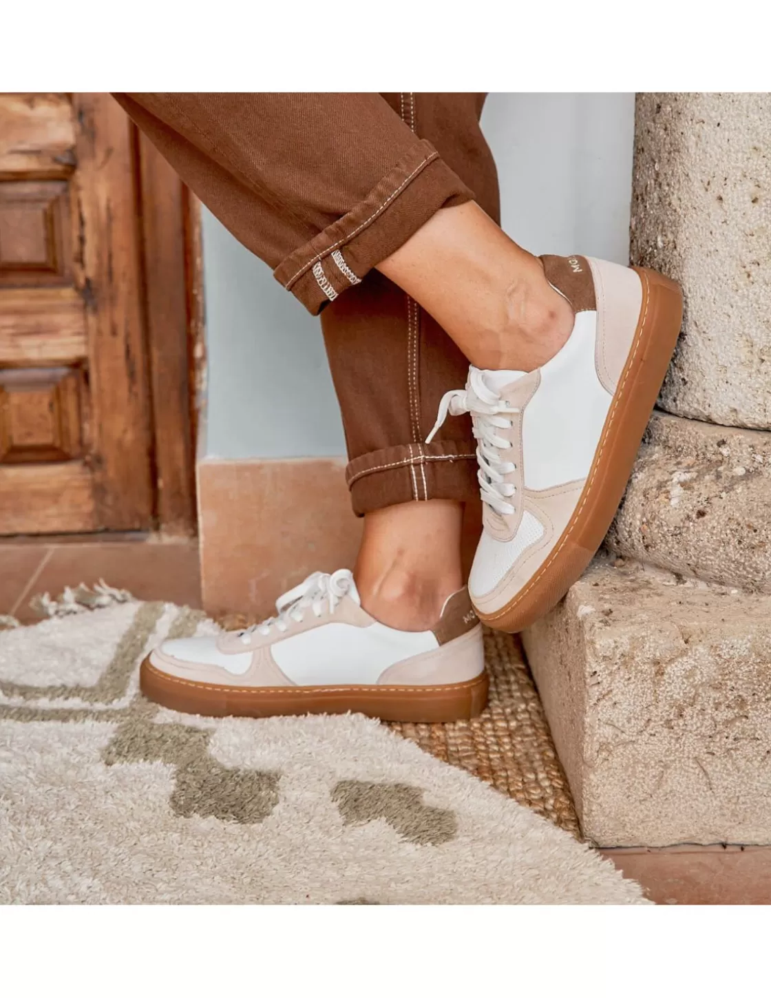 MONPIEL Leather Sneakers For Women^Cosmo Leather Sneakers