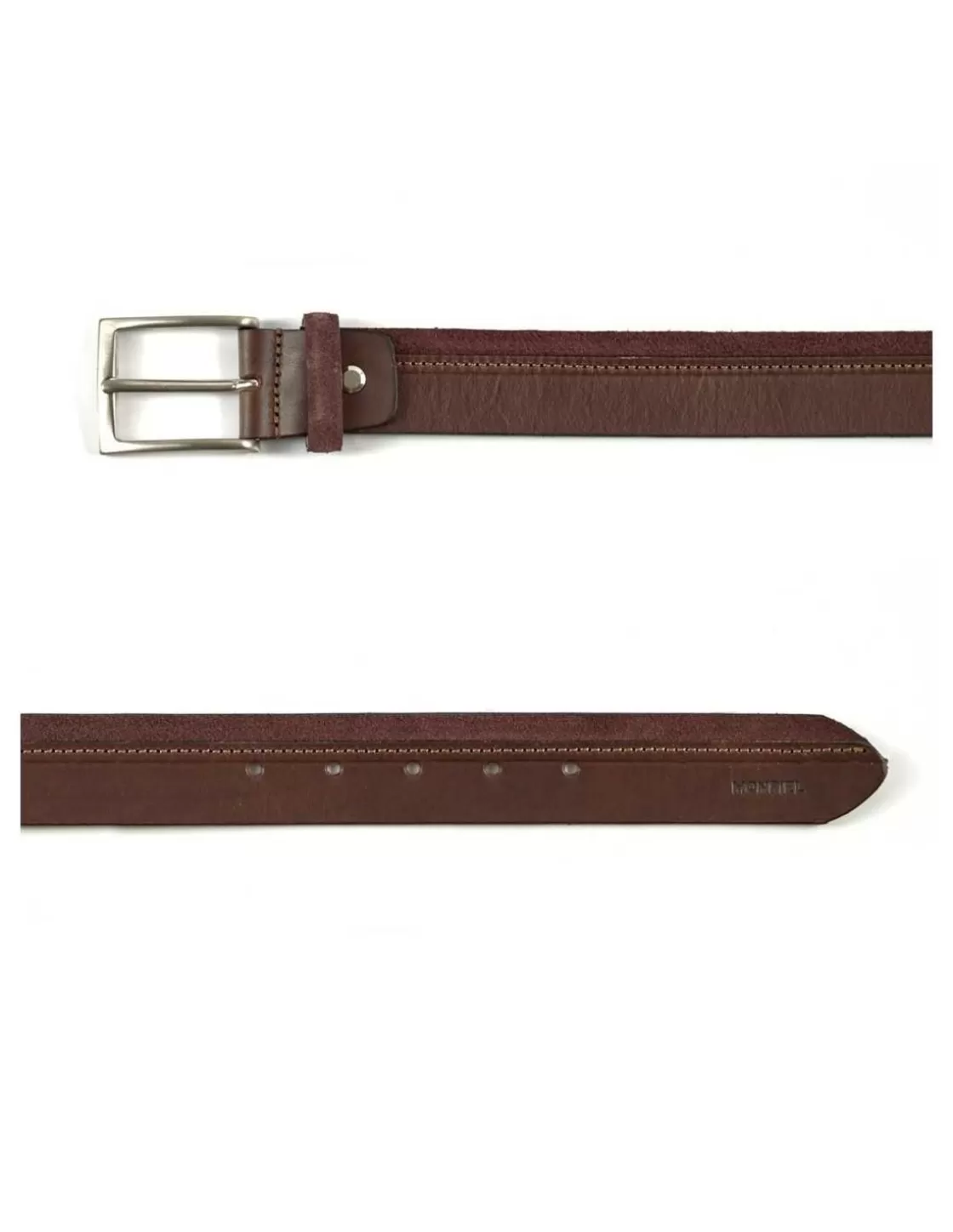 MONPIEL Men'S Leather Belts^Cowhide And Suede Leather Belt