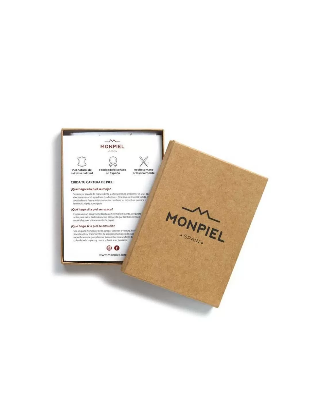 MONPIEL Men'S Leather Wallets^Double Stitching Wallet With Clasp And Back Coin Pocket Sky Brown