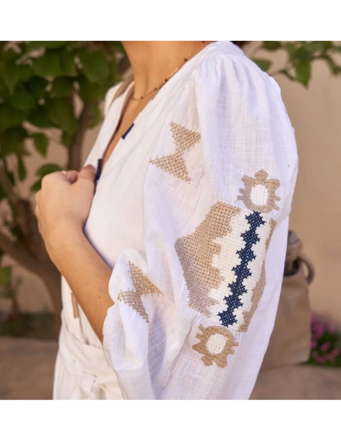 MONPIEL Dresses And Jumpsuits^Hand-Embroidered Ethnic Jumpsuit White