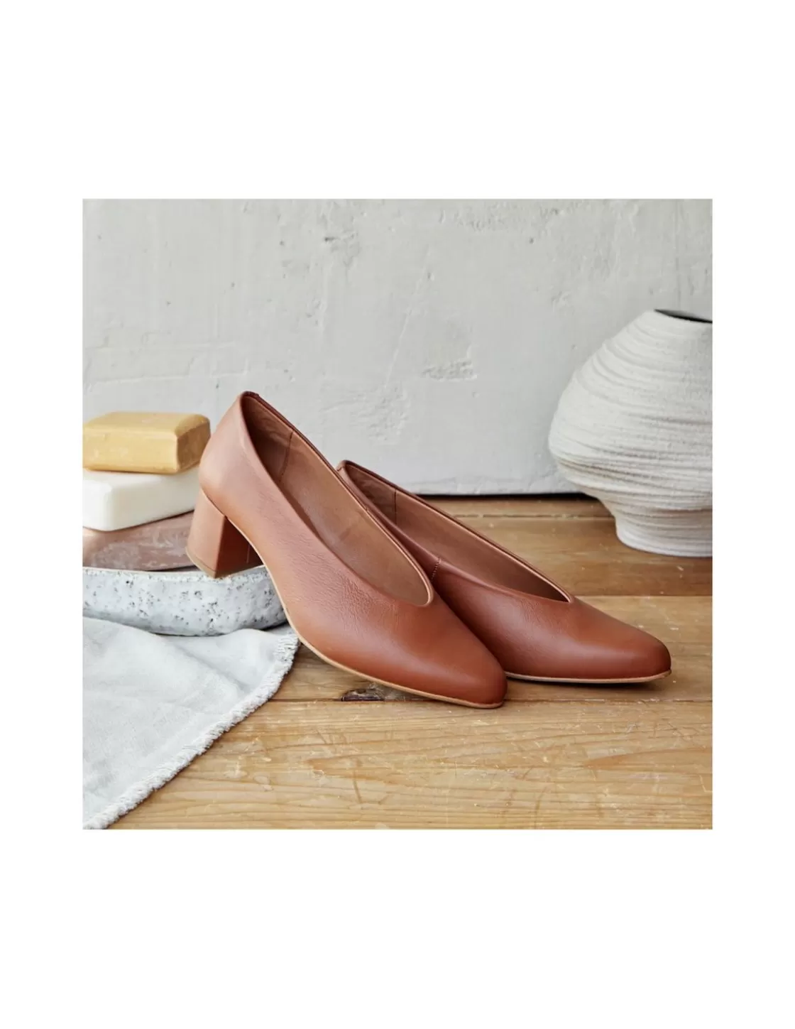 MONPIEL Ballet Flats Woman^High Heel Ballerina Amelie Leather