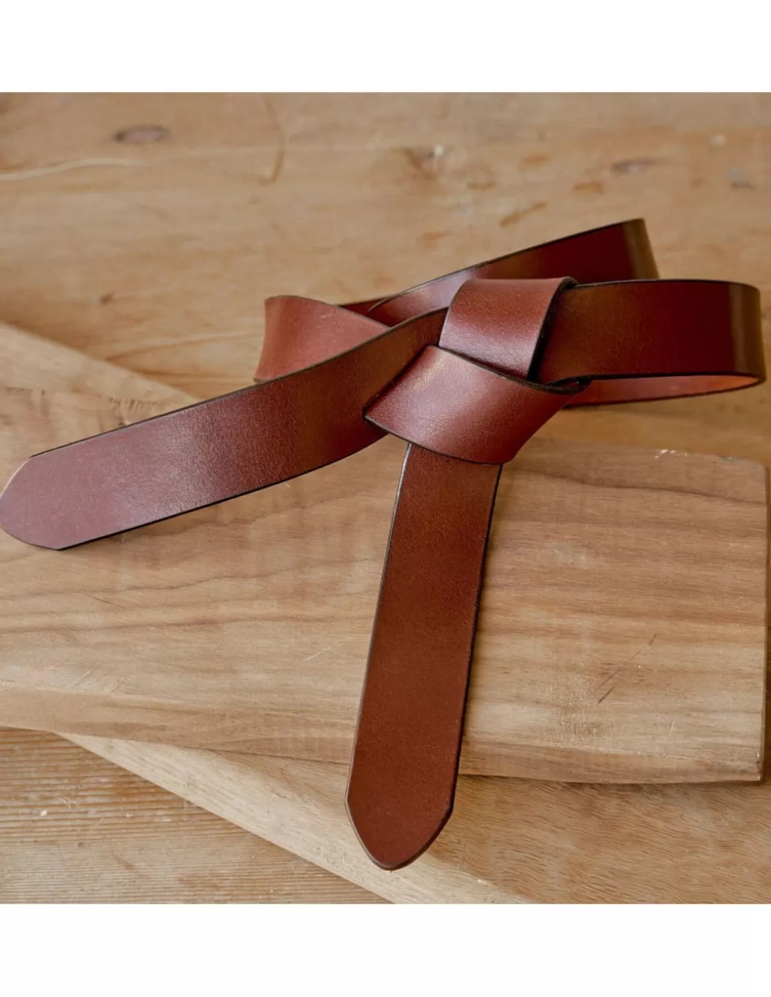 MONPIEL Women'S Leather Belts^Knotted Cowhide Belt Leather