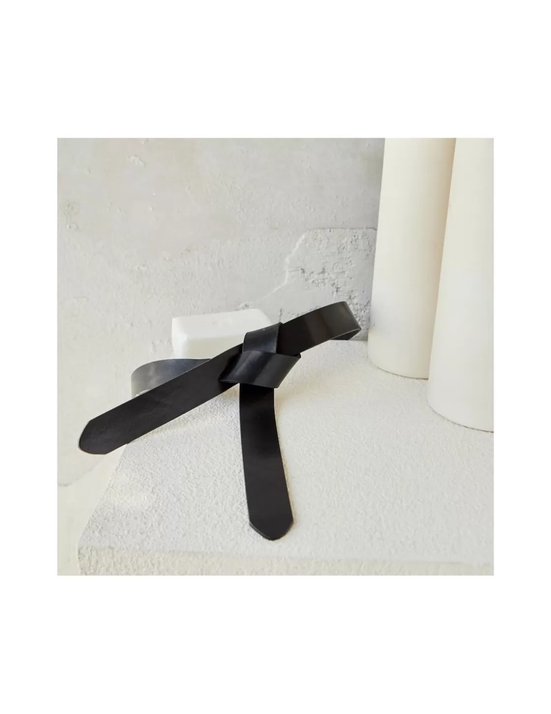 MONPIEL Women'S Leather Belts^Knotted Cowhide Belt Black