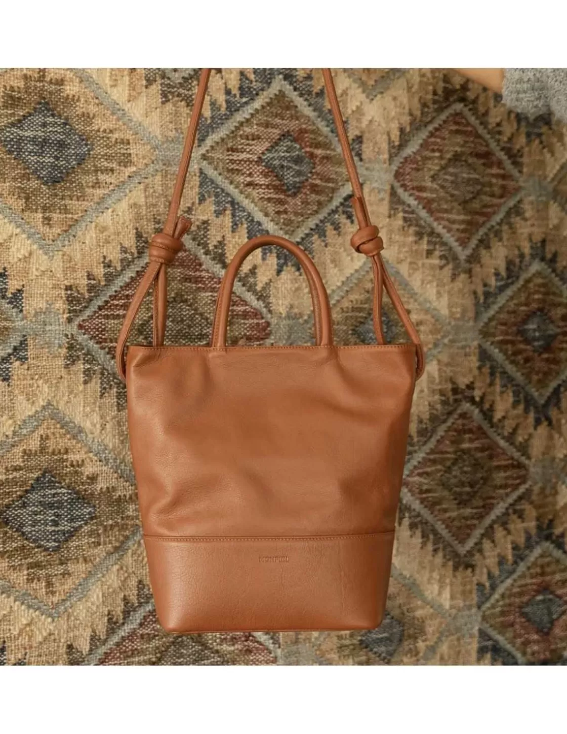 MONPIEL Women'S Leather Bag^Large Hobo Bag Knots Leather