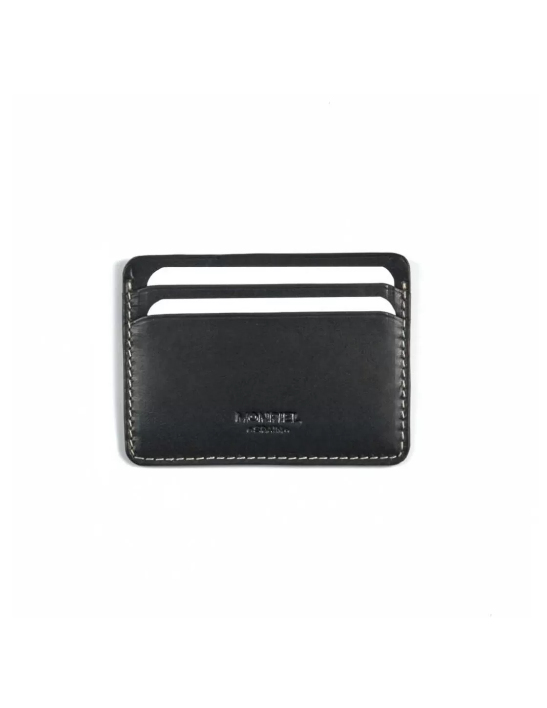 MONPIEL Leather Card Holders^Leather Card Holder Mini Black