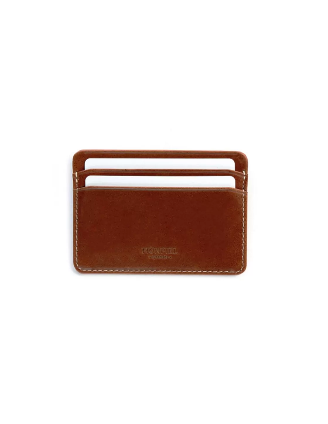 MONPIEL Leather Card Holders^Leather Card Holder Mini Havana