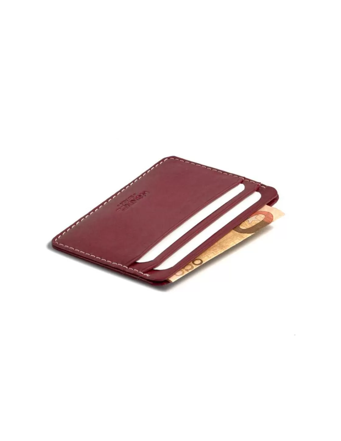 MONPIEL Leather Card Holders^Leather Card Holder Mini Burgundy