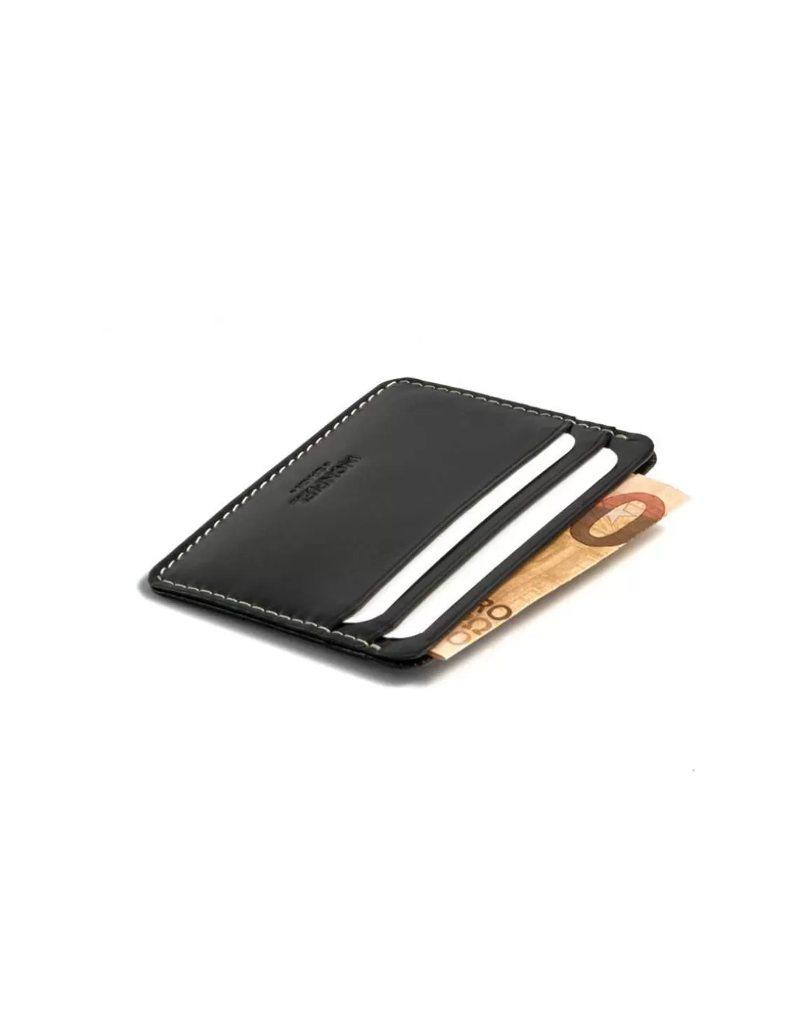 MONPIEL Leather Card Holders^Leather Card Holder Mini Black