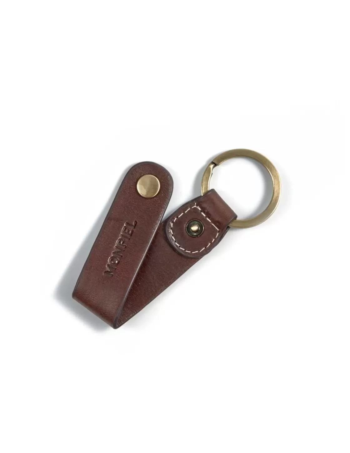 MONPIEL Men'S Leather Keyrings^Leather Keyring Hunter Brown