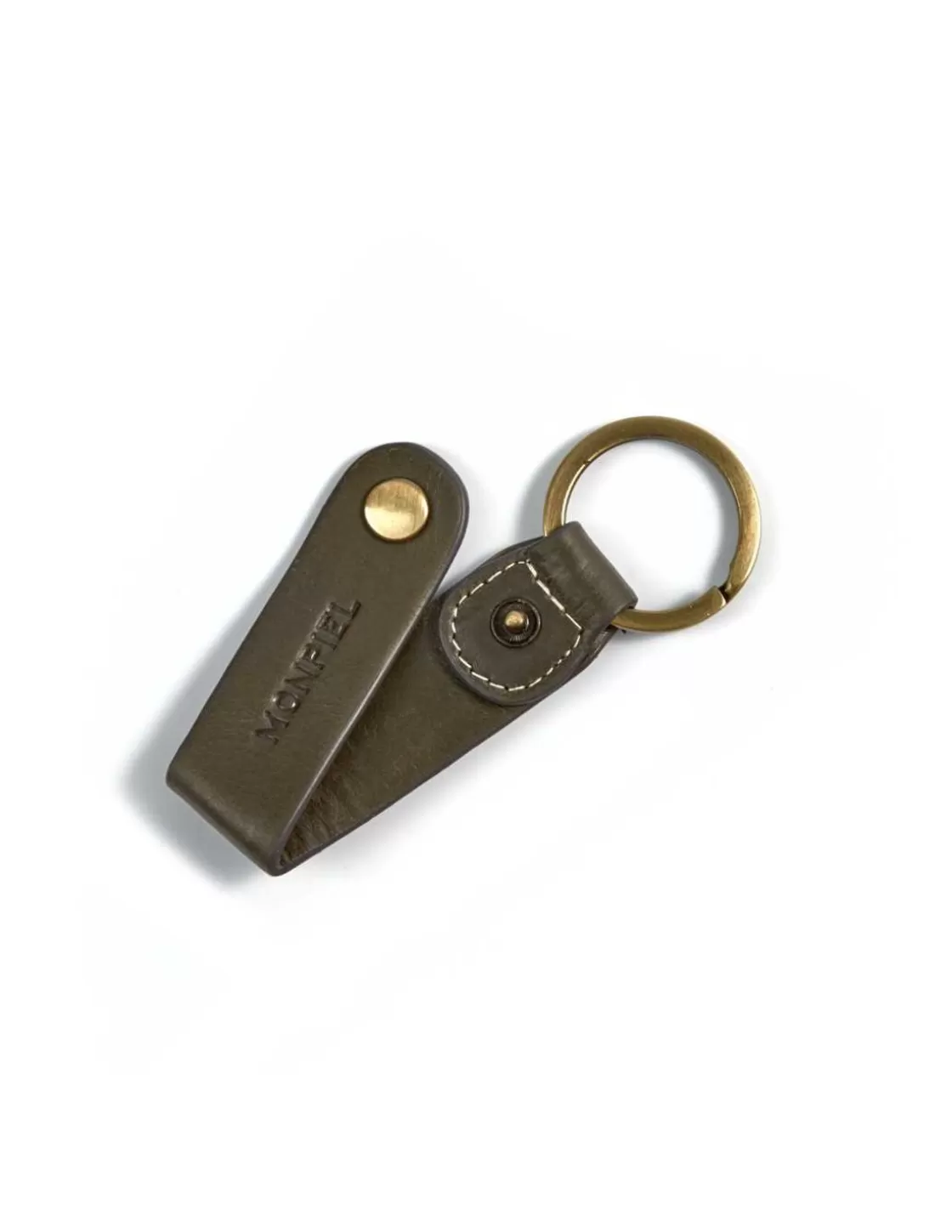 MONPIEL Men'S Leather Keyrings^Leather Keyring Hunter Green