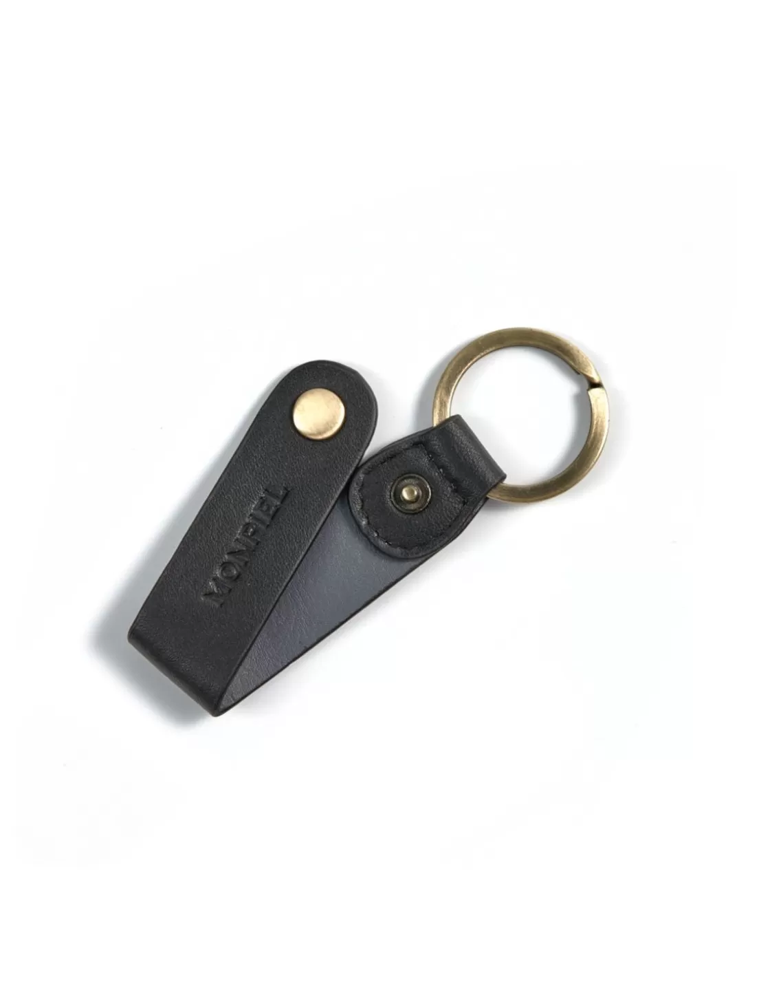 MONPIEL Men'S Leather Keyrings^Leather Keyring Hunter Black