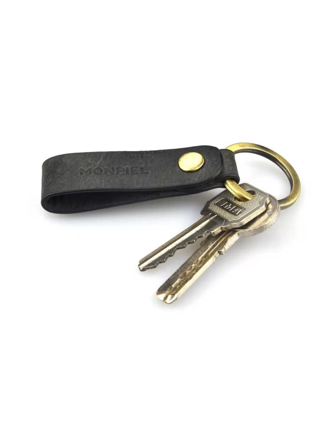 MONPIEL Men'S Leather Keyrings^Leather Keyring Hunter Black