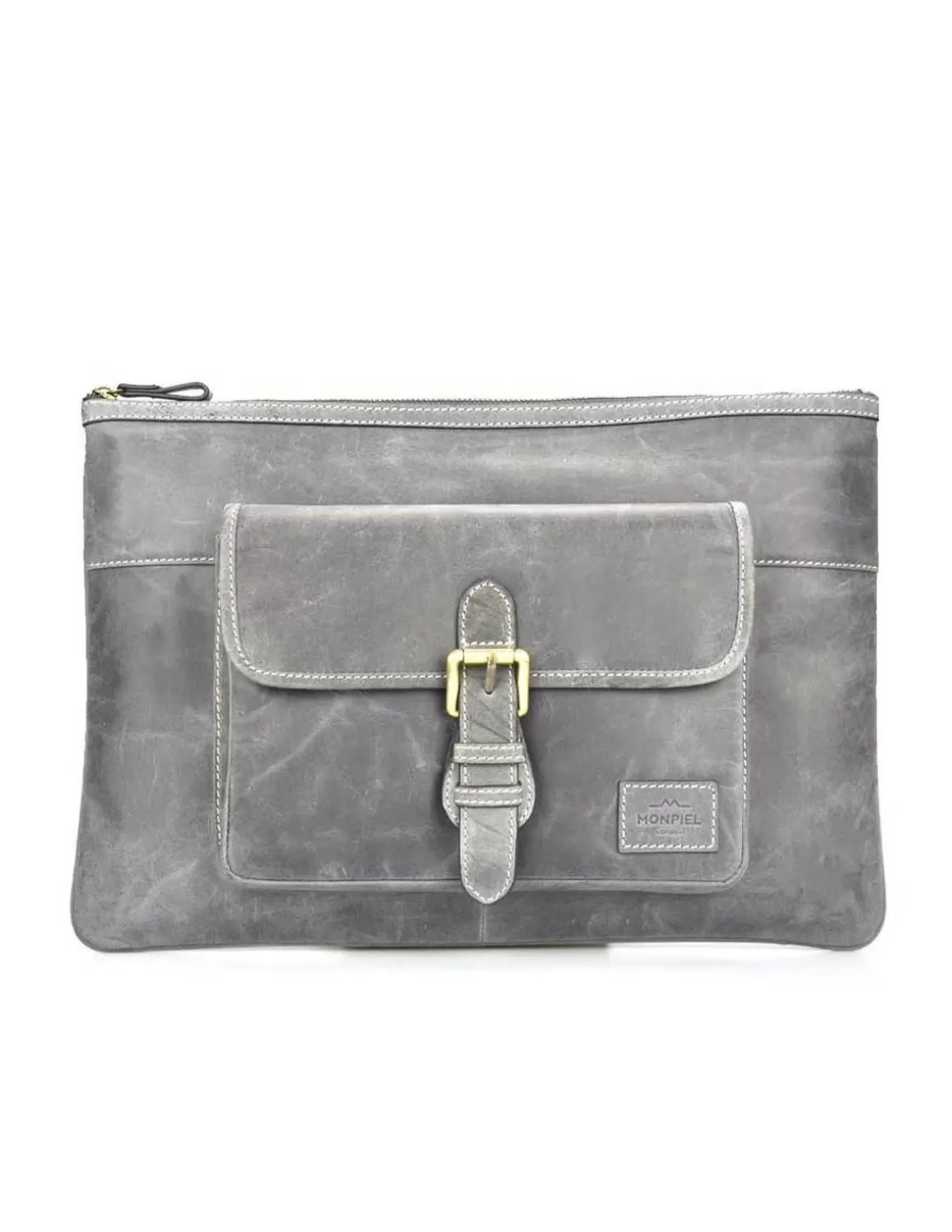 MONPIEL Other Accessories^Leather Laptop Sleeve Hunter Blue