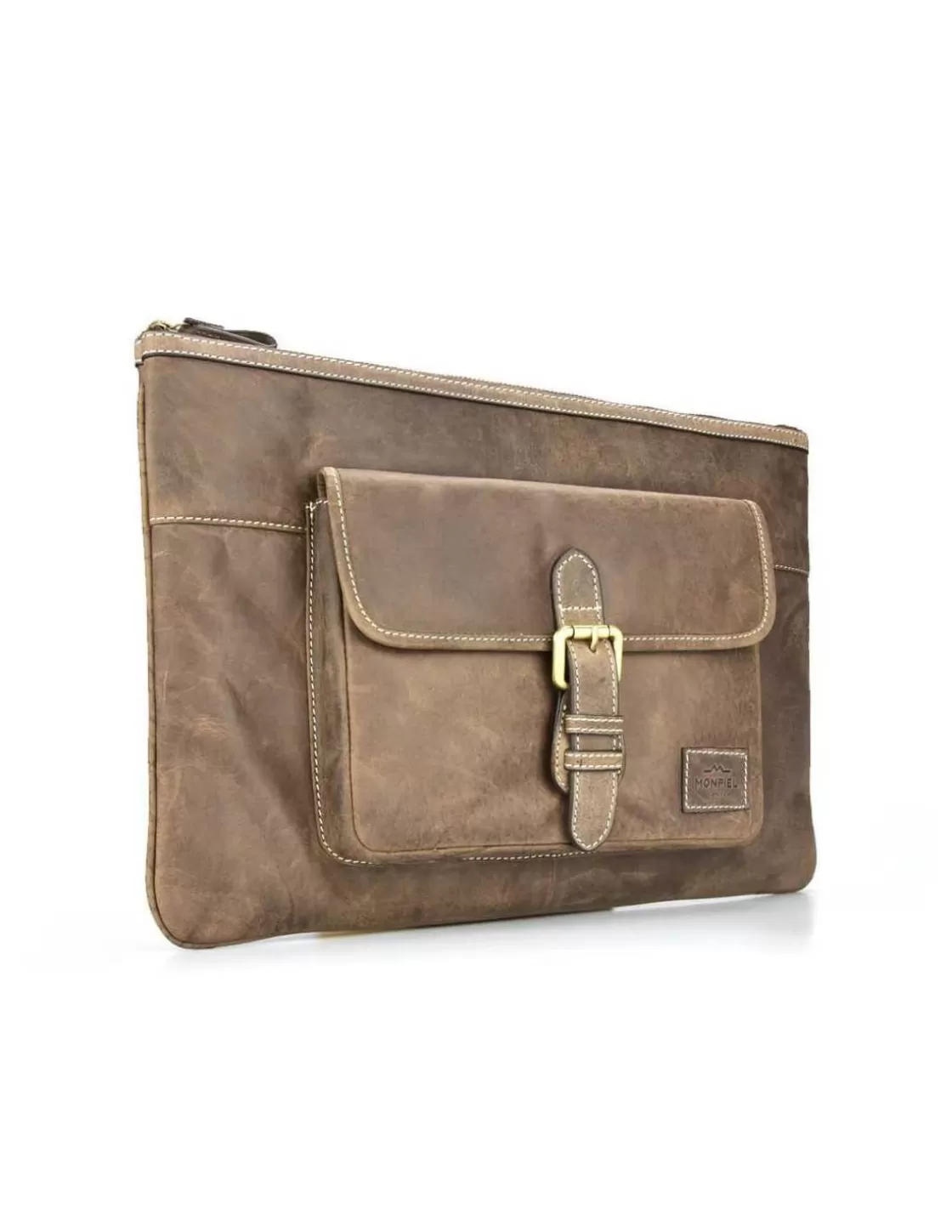 MONPIEL Other Accessories^Leather Laptop Sleeve Hunter Brown