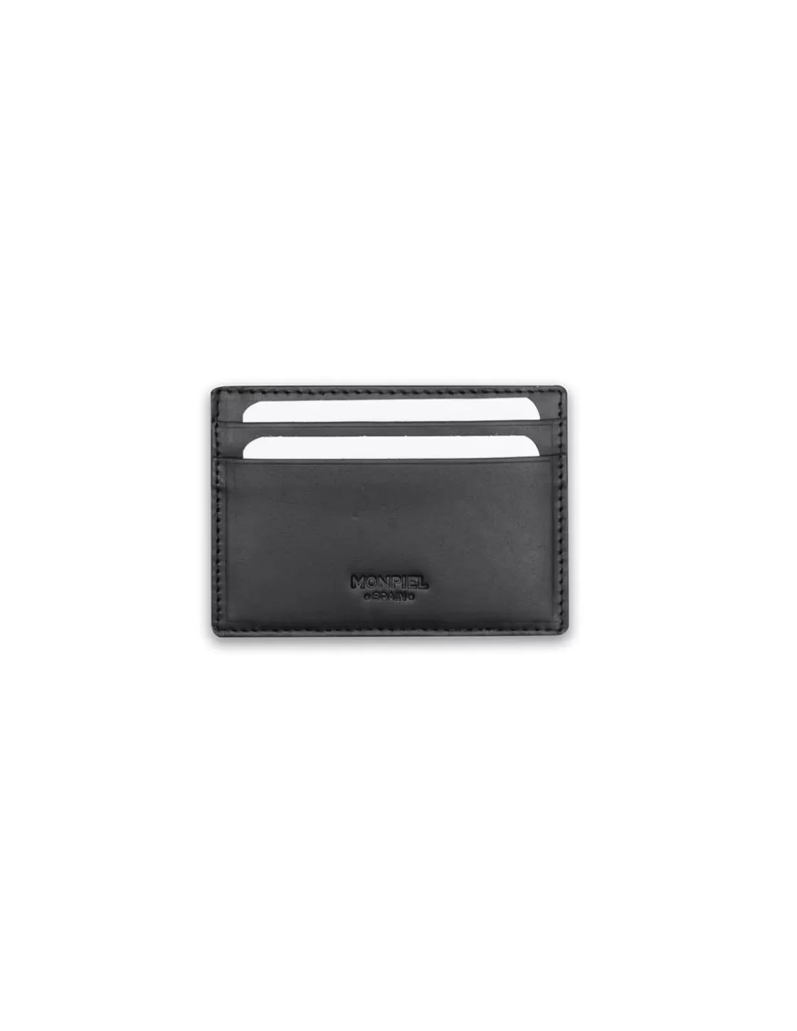 MONPIEL Leather Card Holders^Leather Magic Card Holder Black