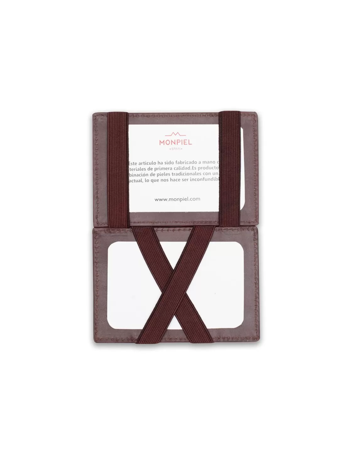 MONPIEL Leather Card Holders^Leather Magic Card Holder Brown