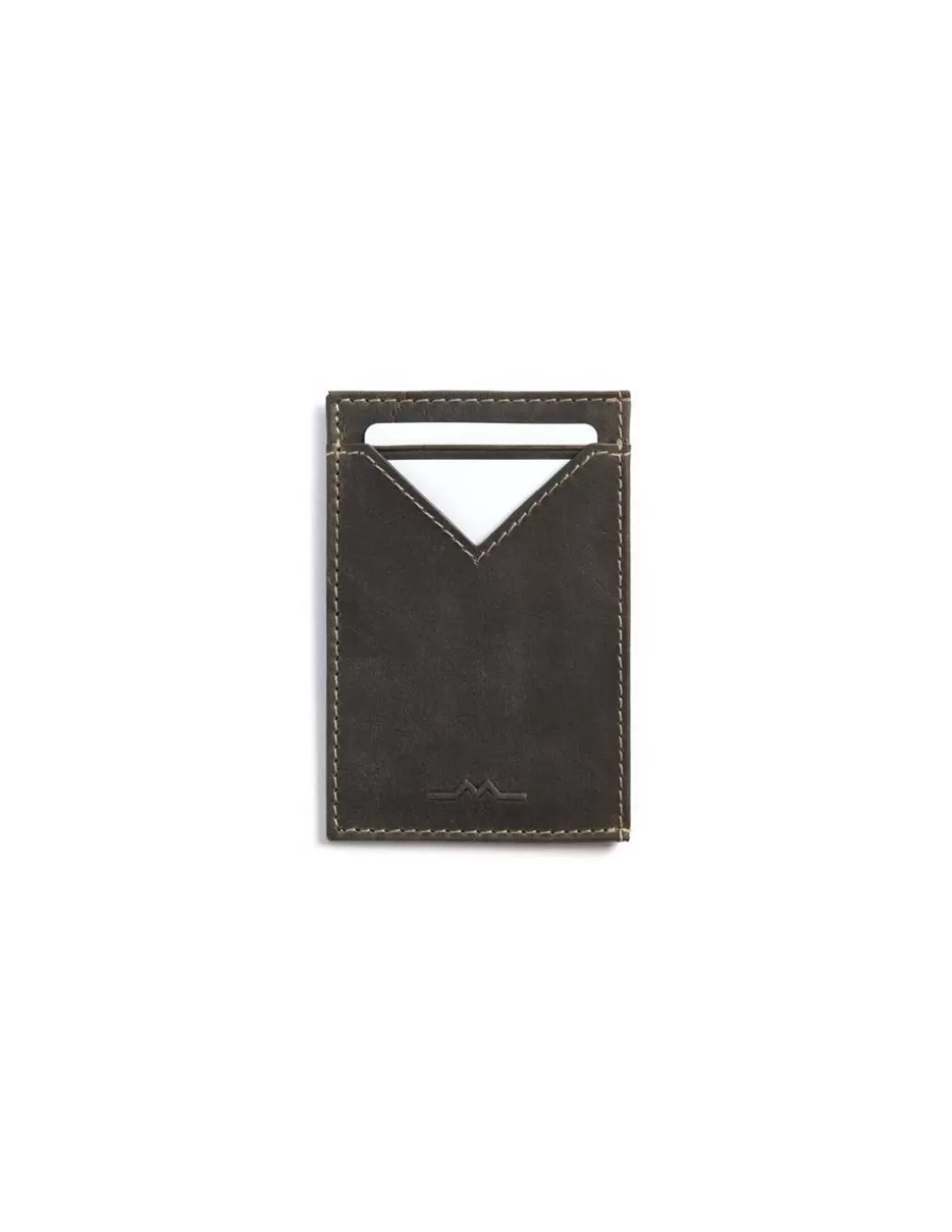 MONPIEL Leather Card Holders^Leather Man Card Holder Slim Green