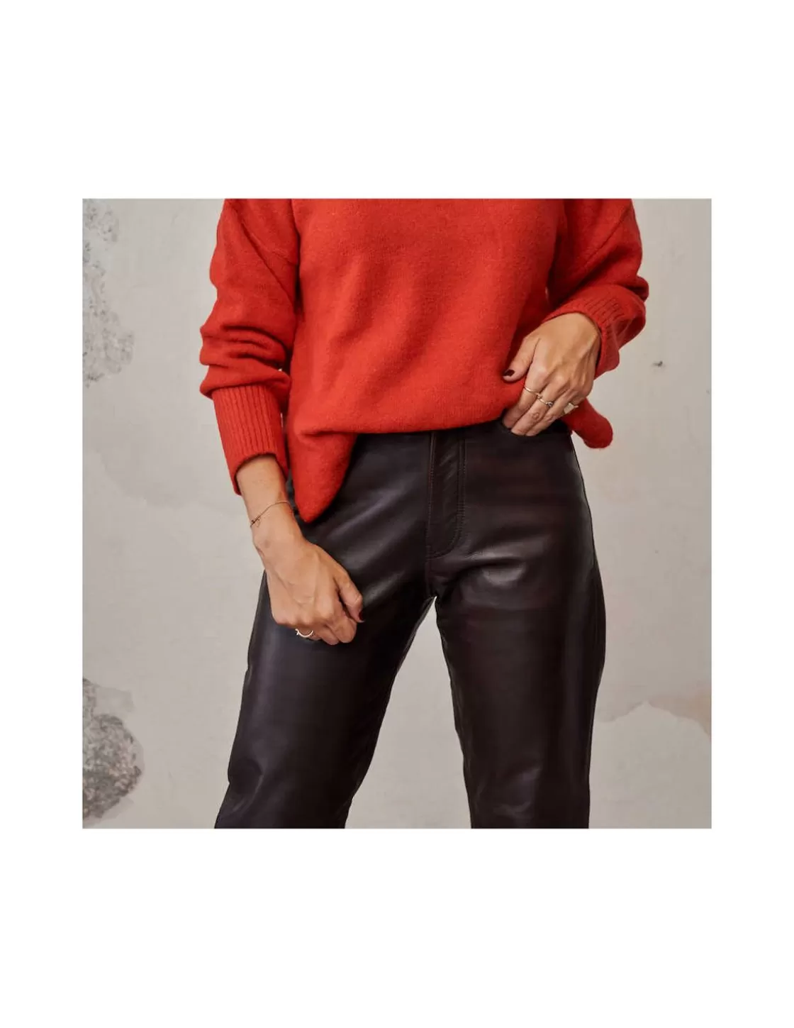 MONPIEL Leather Pants^Leather Pants Brown