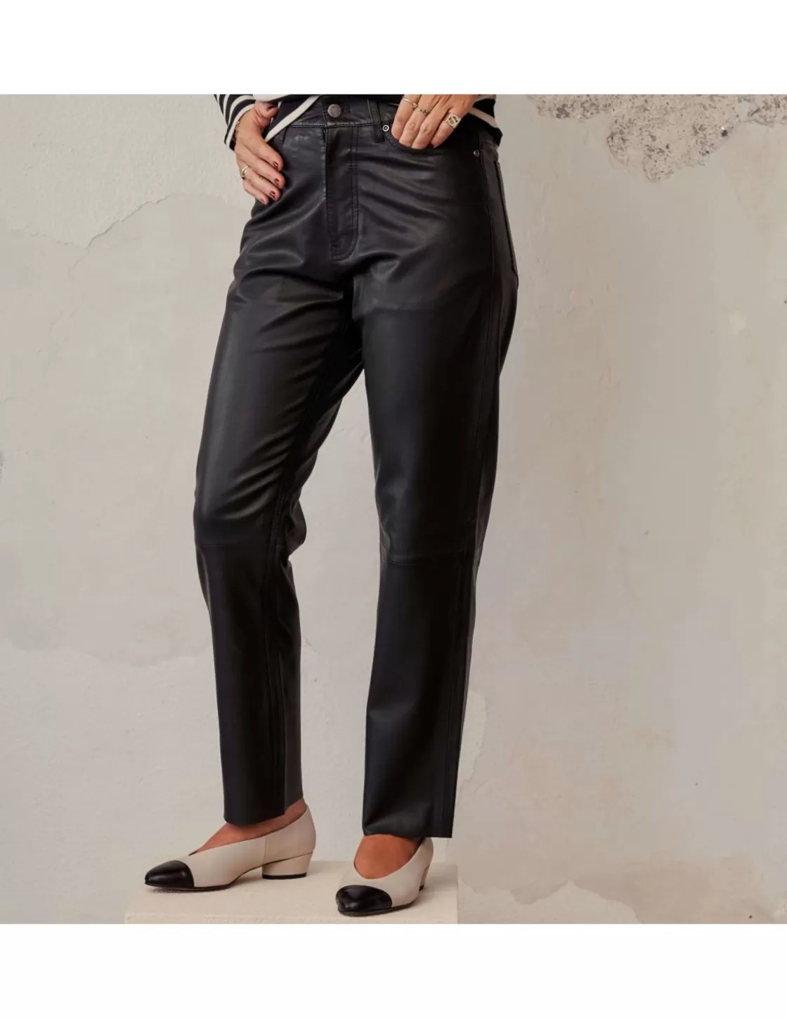 MONPIEL Leather Pants^Leather Pants Black