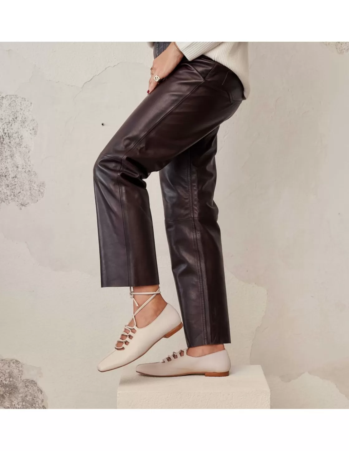 MONPIEL Leather Pants^Leather Pants Brown