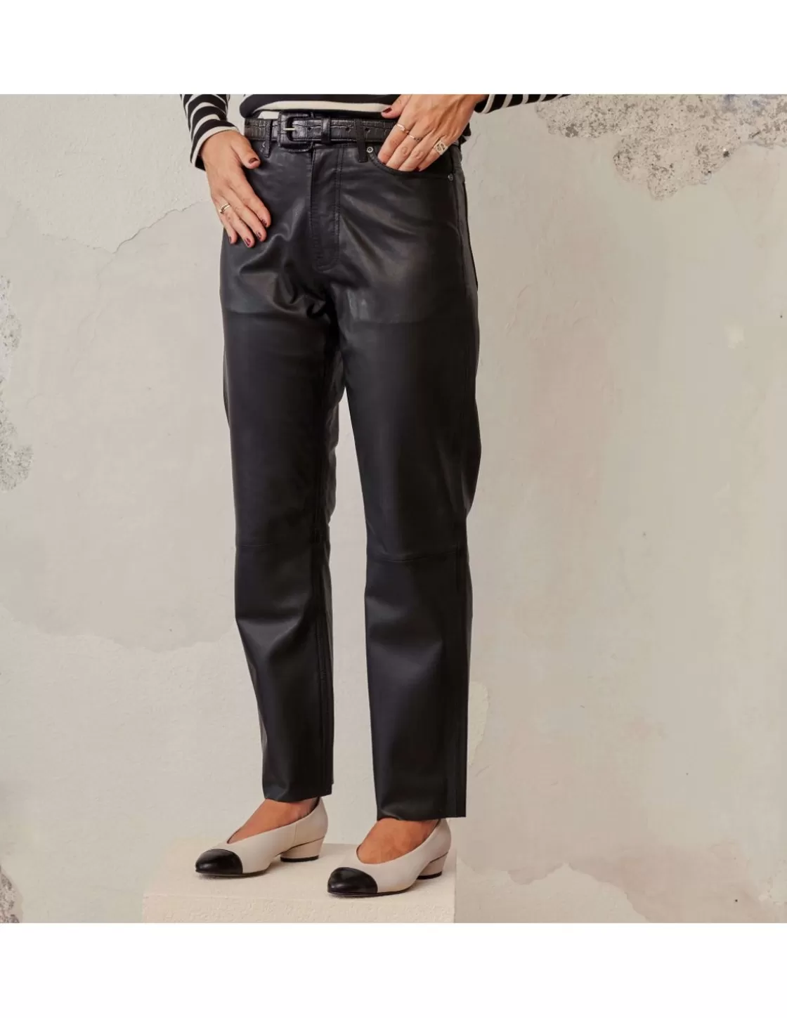 MONPIEL Leather Pants^Leather Pants Black