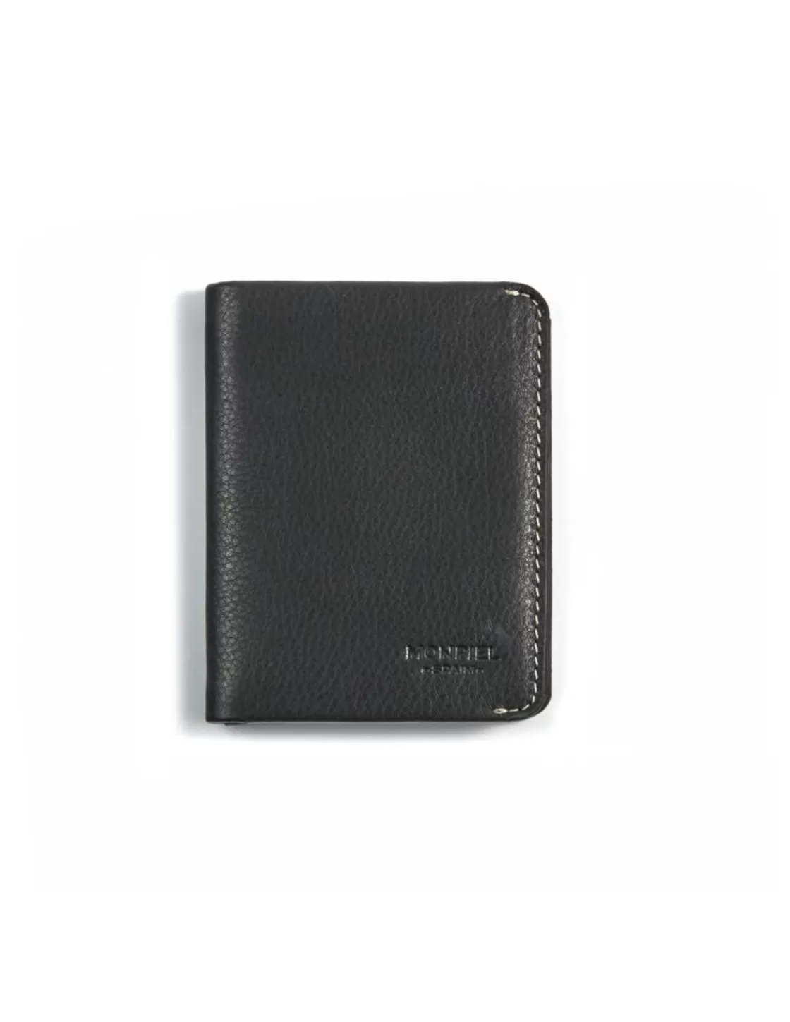 MONPIEL Men'S Leather Wallets^Leather Small Men'S Wallet Mini Black