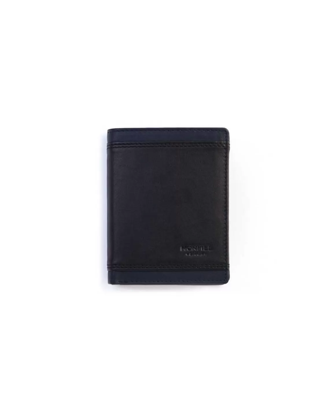MONPIEL Men'S Leather Wallets^Leather Wallet With Purse Lago Black