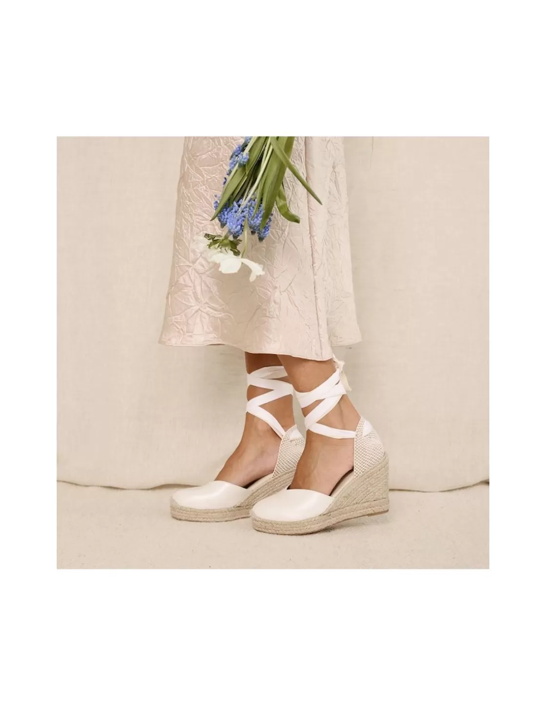 MONPIEL Espadrille^Leather Wedge Espadrille