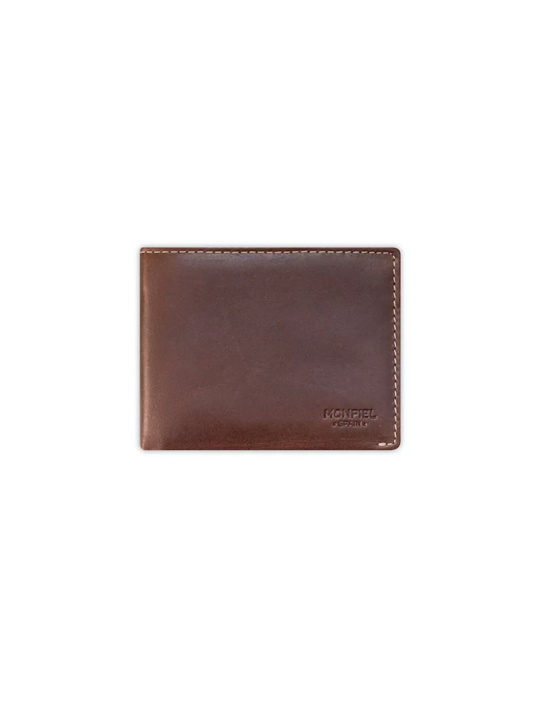 MONPIEL Men'S Leather Wallets^Man Leather Bifold Wallet Mini Brown
