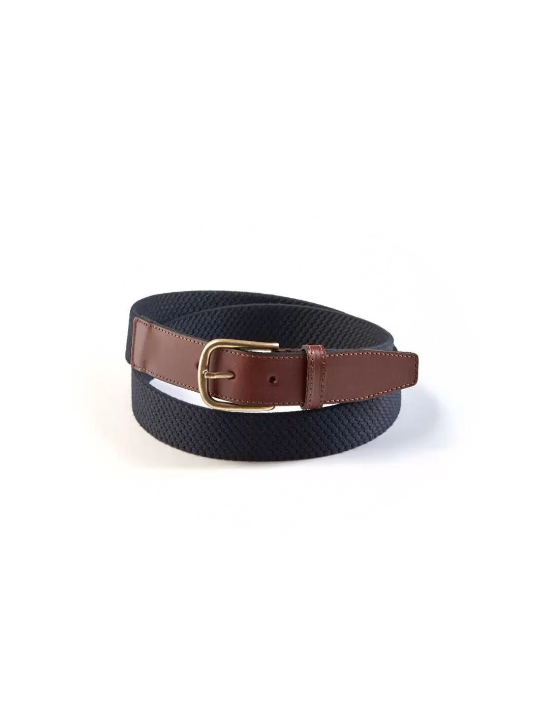 MONPIEL Men'S Leather Belts^Men Elastic Belt Navy
