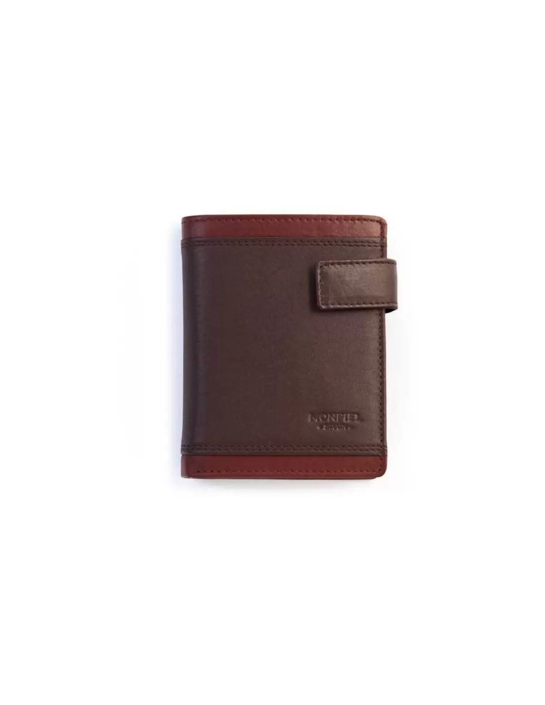 MONPIEL Men'S Leather Wallets^Men'S Leather Wallet With Loop And Purse Lago Brown