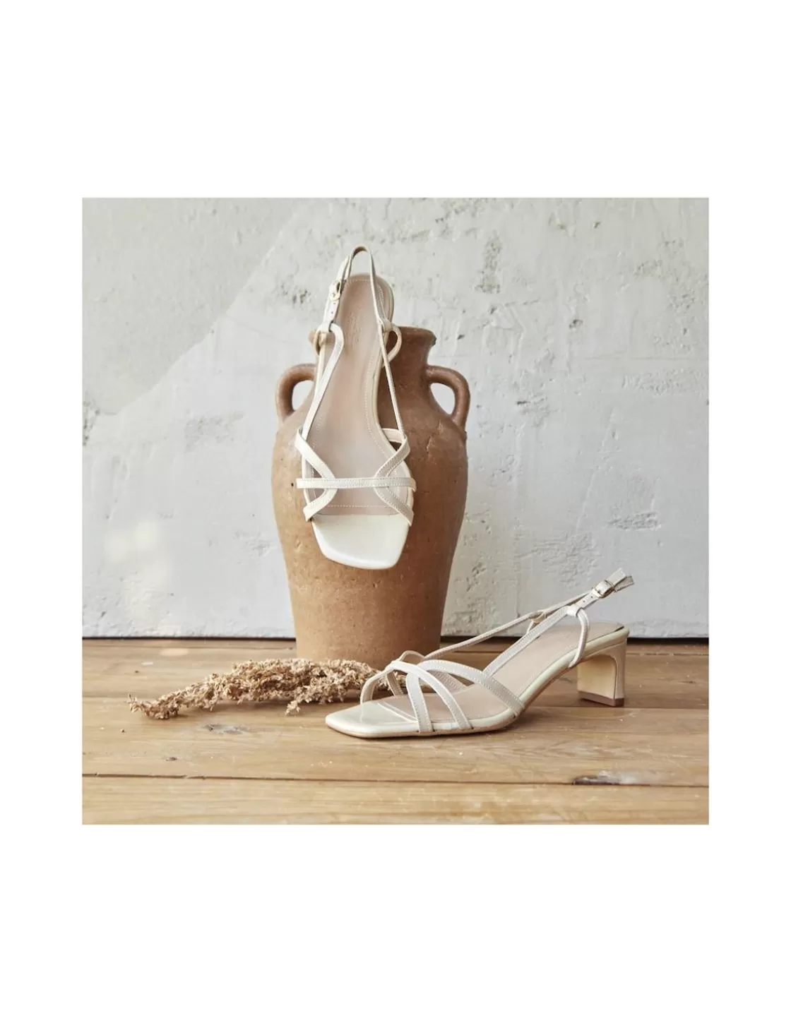 MONPIEL Women'S Heeled Sandals^Petra Rectangular Heel Sandal