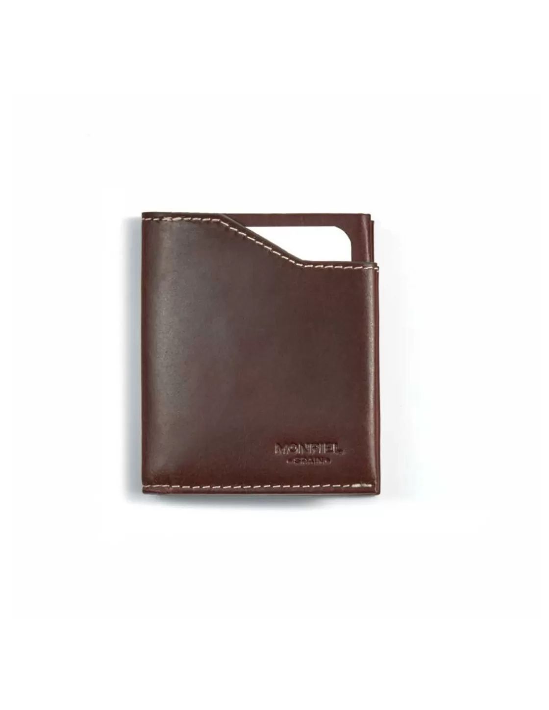 MONPIEL Men'S Leather Wallets^Pocket Wallet Brown
