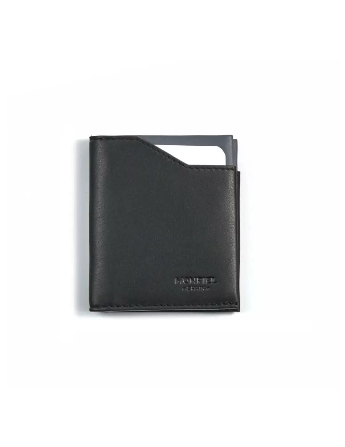 MONPIEL Men'S Leather Wallets^Pocket Wallet Black