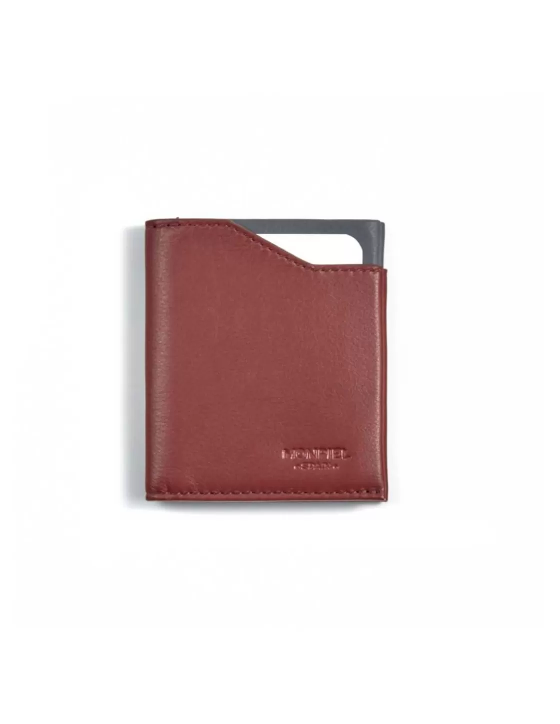 MONPIEL Men'S Leather Wallets^Pocket Wallet Burgundy