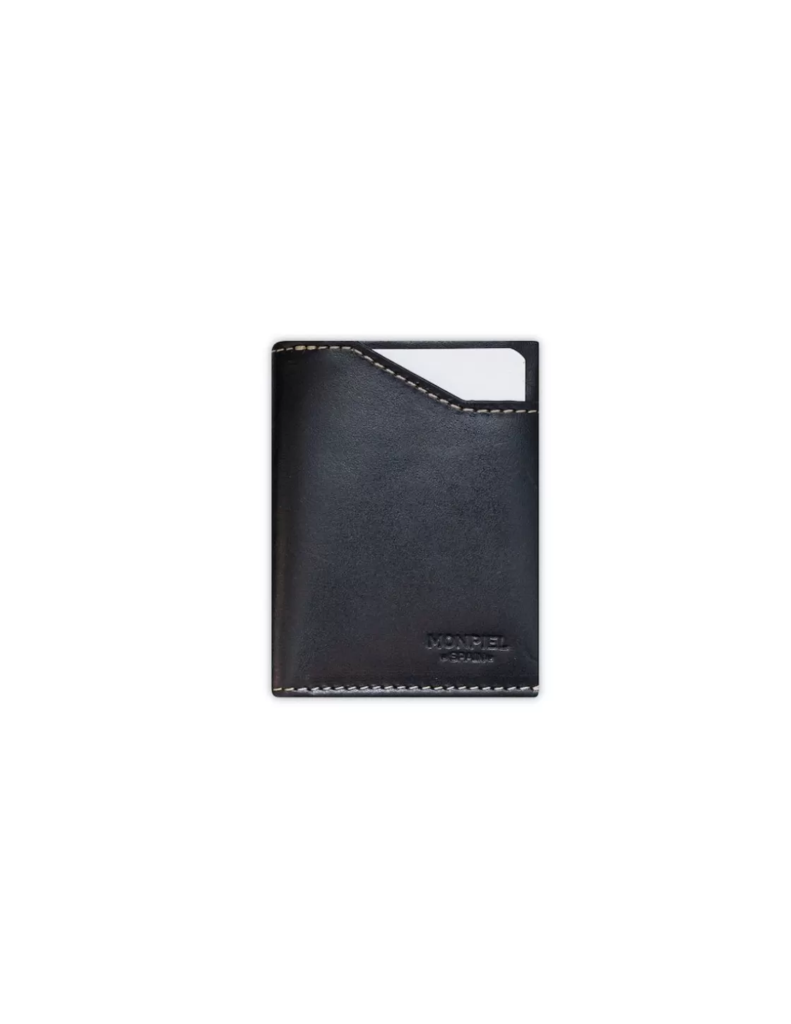 MONPIEL Men'S Leather Wallets^Pocket Wallet With Purse Black
