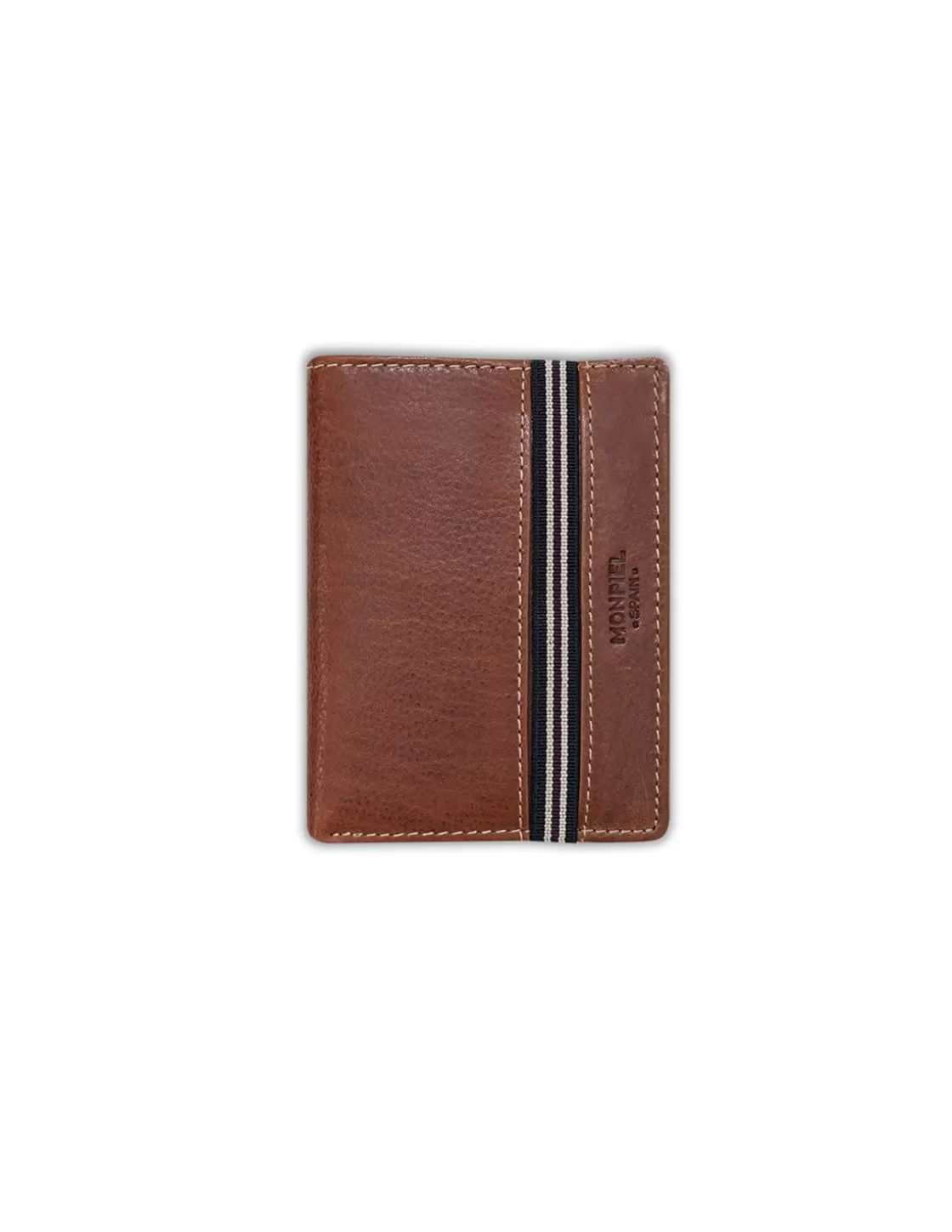MONPIEL Men'S Leather Wallets^Rubber Wallet Billfold Havana