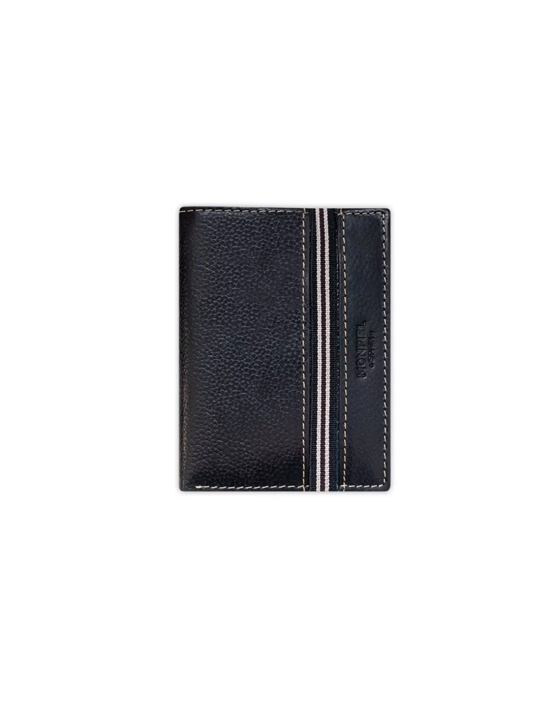 MONPIEL Men'S Leather Wallets^Rubber Wallet Billfold Black