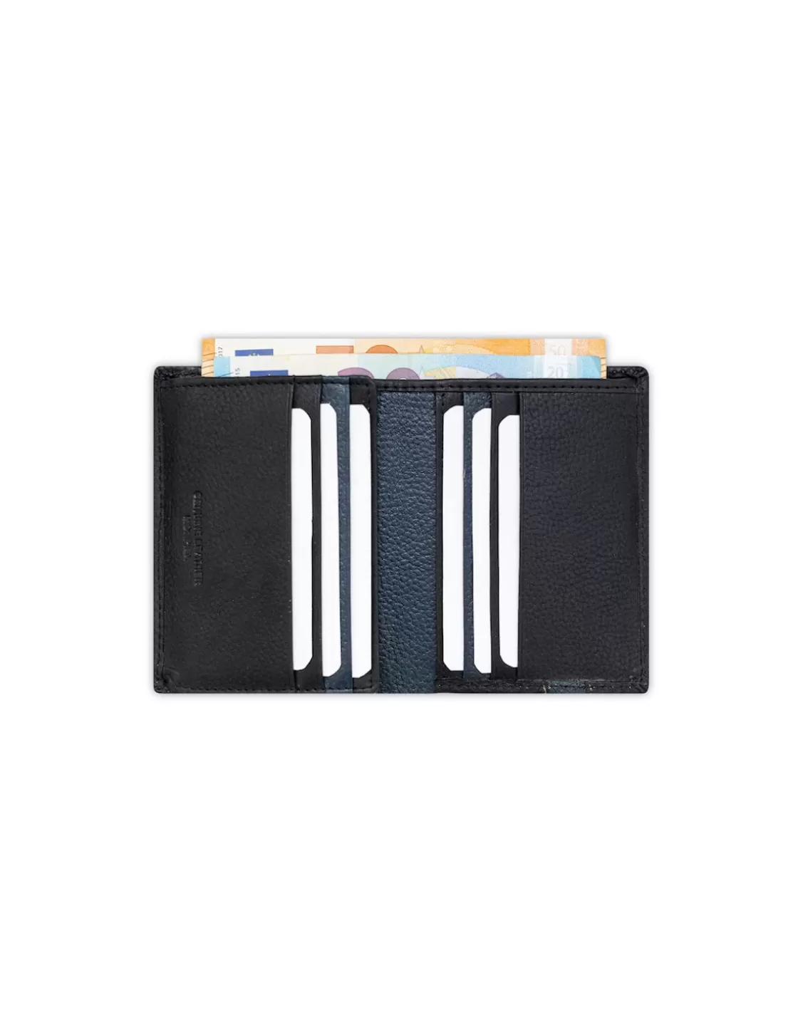 MONPIEL Men'S Leather Wallets^Rubber Wallet Billfold Black