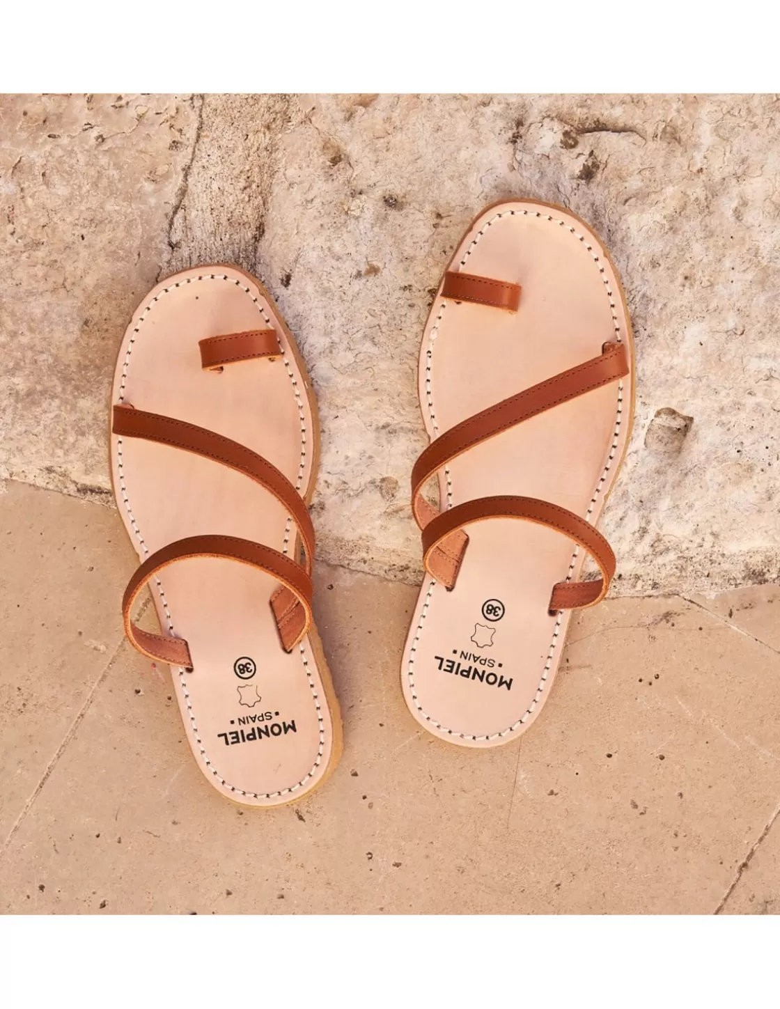 MONPIEL Women Leather Sandals^Sandal With Straps Hidros Leather