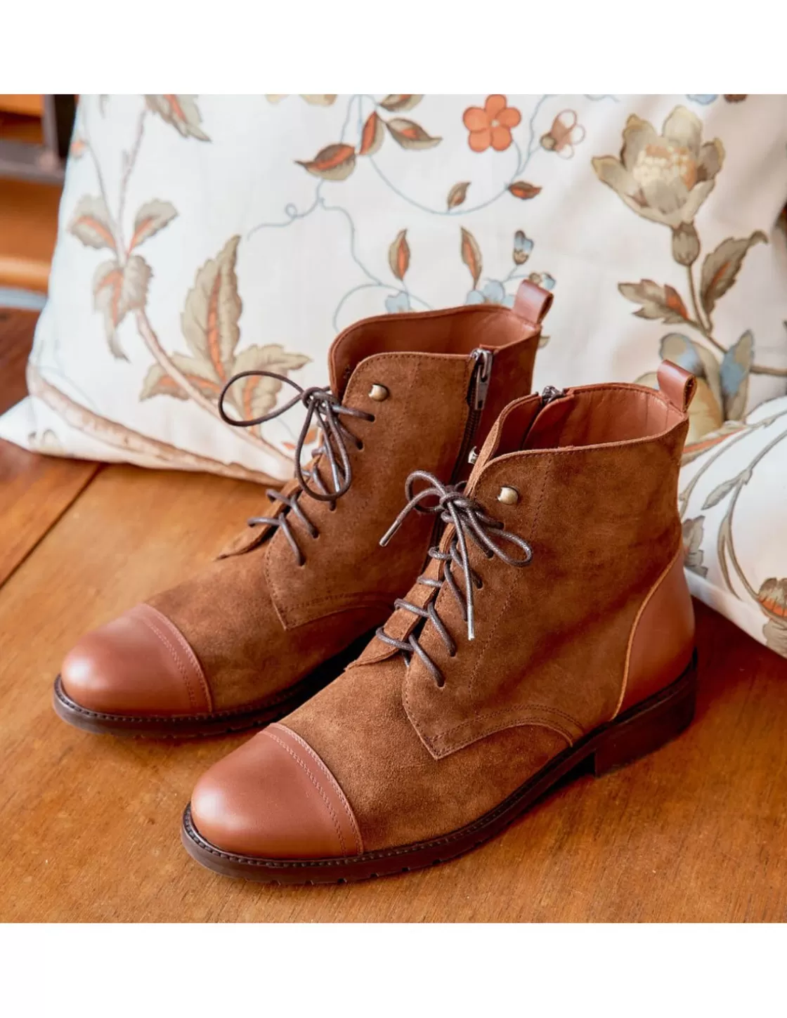 MONPIEL Leather Booty Woman^Satur Women'S Ankle Boot With Laces Leather